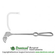 Israel Retractor 4 Blunt Prongs Stainless Steel, 25.5 cm - 10" Blade Size 40 x 40 mm